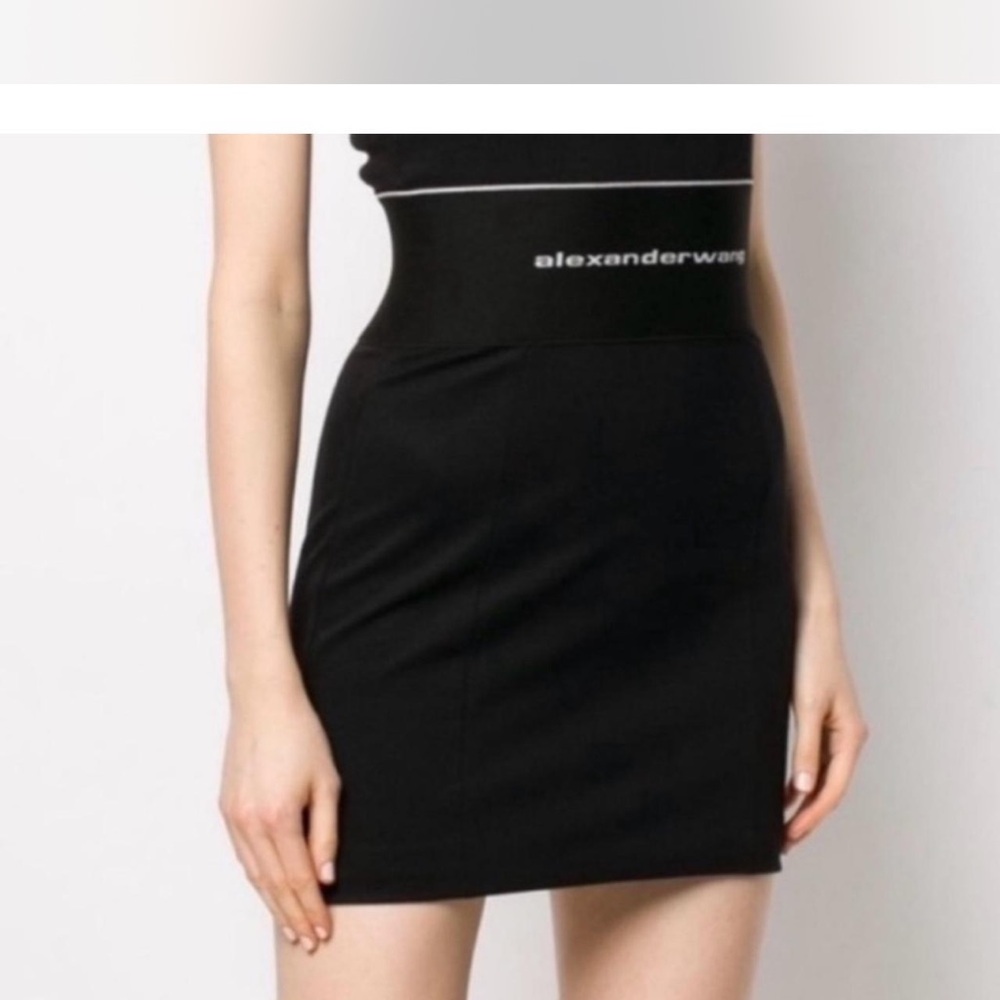 Alexander Wang Black Mini Pencil Skirt for Cocktail